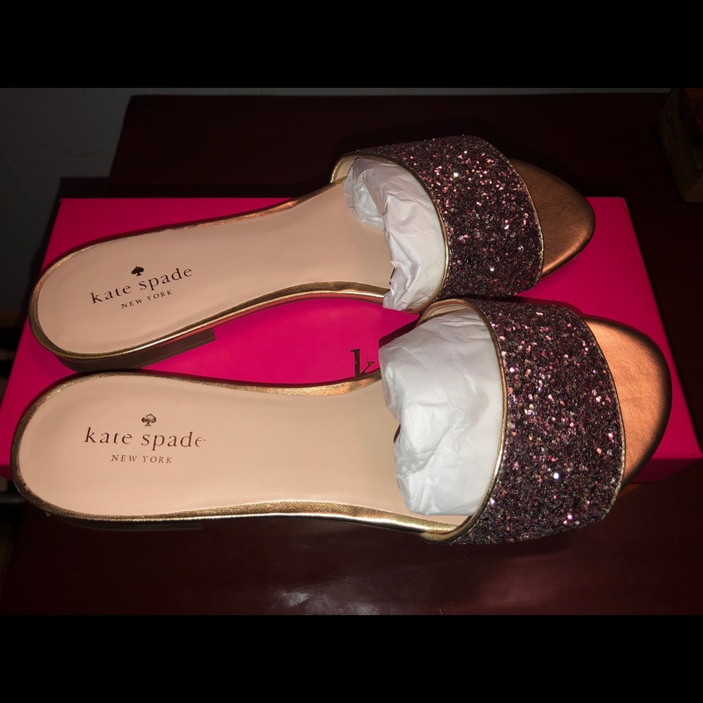 Kate Spade glitter sandals
